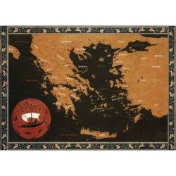 Carte en tissu signé GABRIEL BULIK Collector