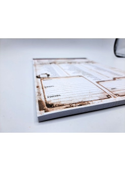 BLOC NOTE 50 fiches de personnages vierges - Sup. ANTIKA