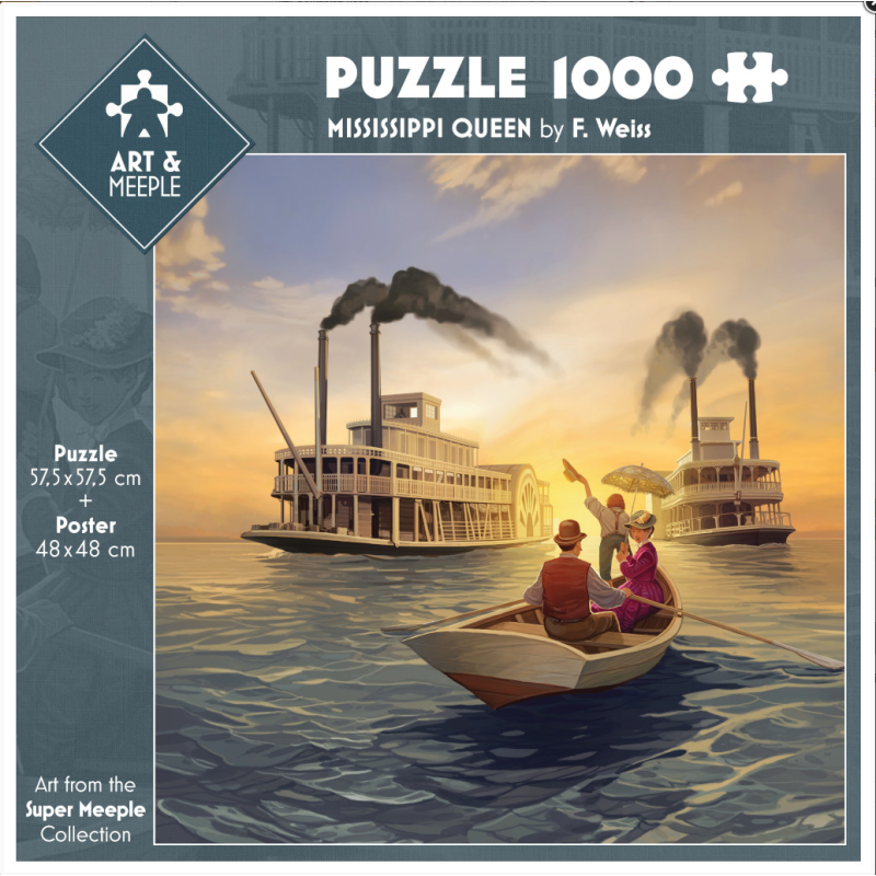 Art & Meeple – Puzzle Mississippi Queen Art & Meeple – Puzzle Mississippi Queen